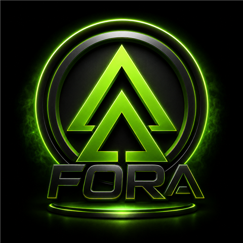 FORA neon yeşil ana marka amblemi